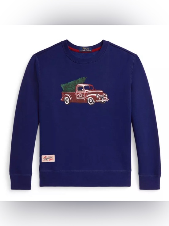 Polo Ralph Lauren Other - Polo Ralph Lauren Navy Sweatshirt with Truck Graphic